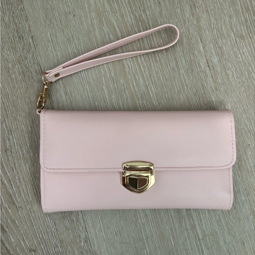 Elegant Pink Clutch Wallet